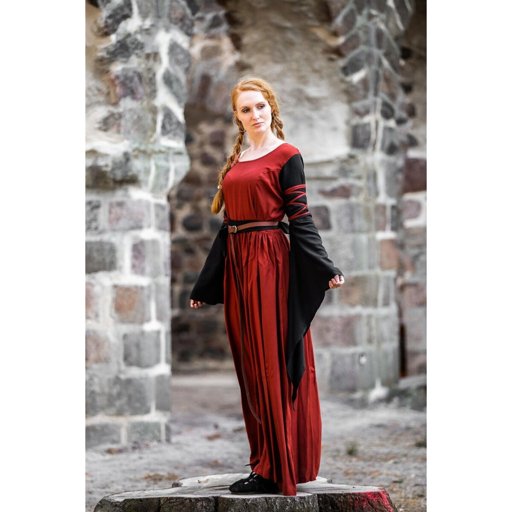 Imagen del producto Vestido medieval Dorell rojo y negro