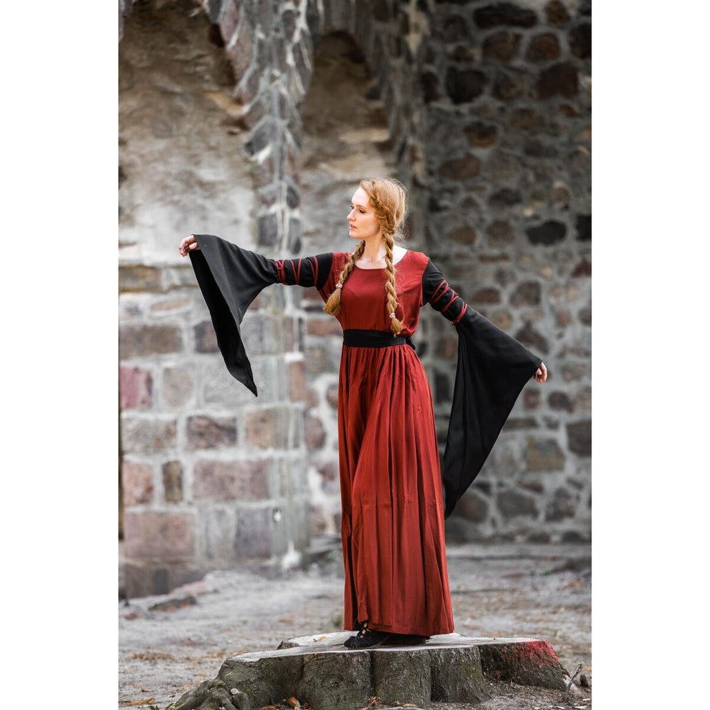 Imagen del producto Vestido medieval Dorell rojo y negro