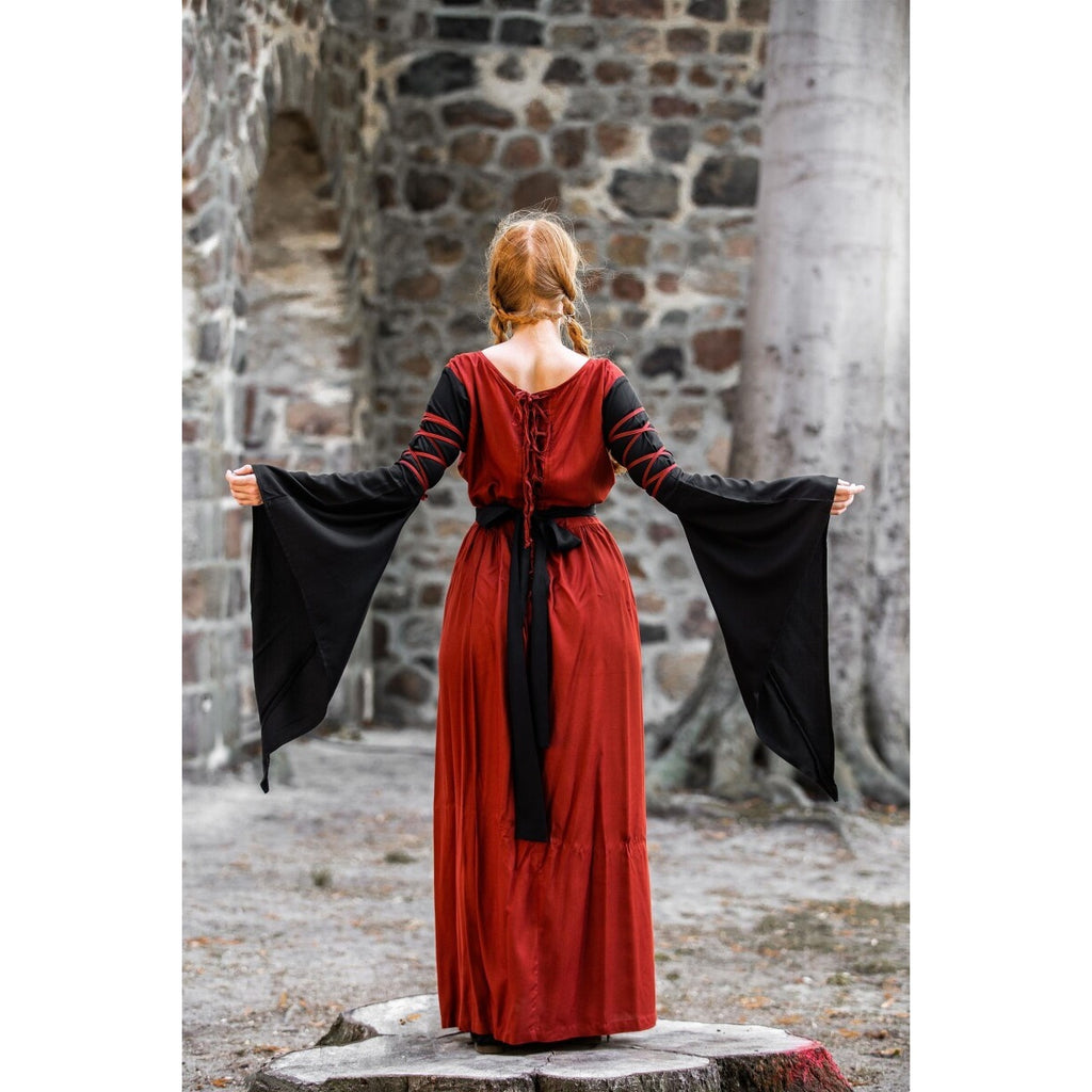 Imagen del producto Vestido medieval Dorell rojo y negro