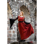 Imagen del producto Vestido medieval Dorell rojo y negro