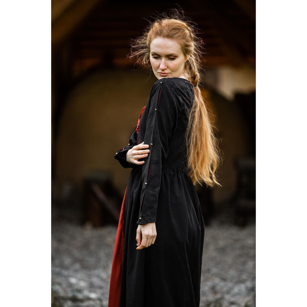 Imagen del producto Vestido medieval Medusa negro-rojo