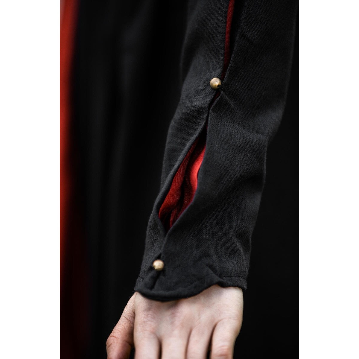 Imagen del producto Vestido medieval Medusa negro-rojo