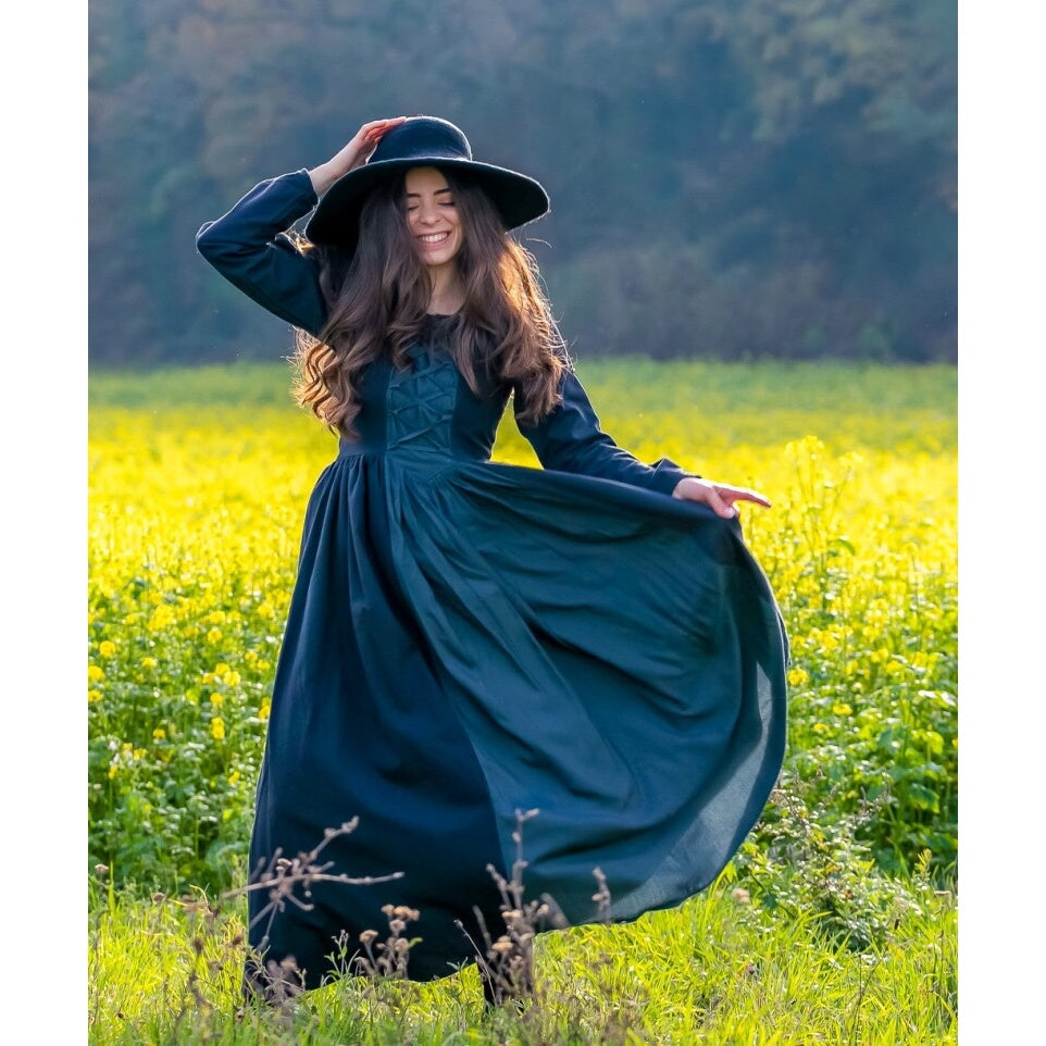 Imagen del producto Vestido medieval Medusa negro-azul