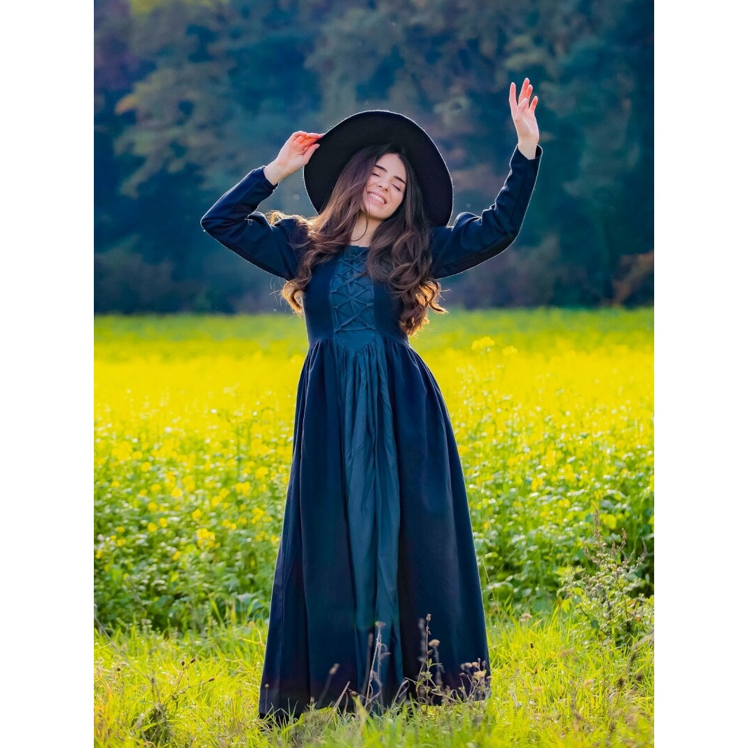 Imagen del producto Vestido medieval Medusa negro-azul