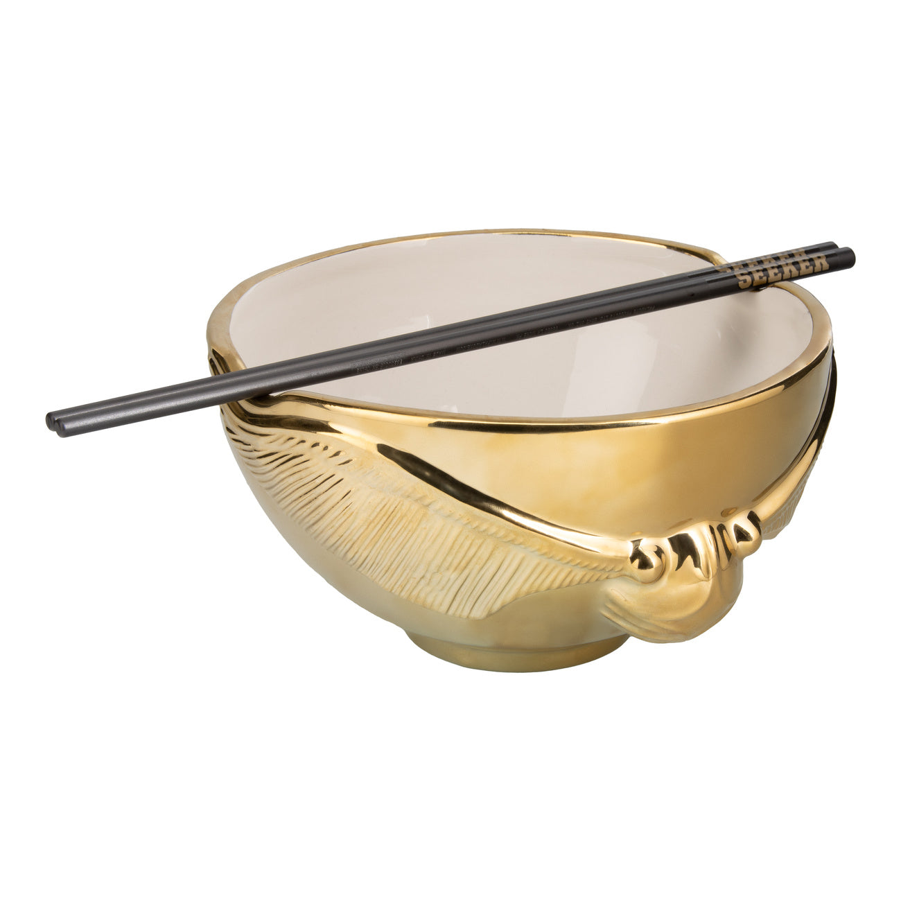 Imagen del producto Harry Potter - Cuenco de ramen Snitch Dorada con palillos