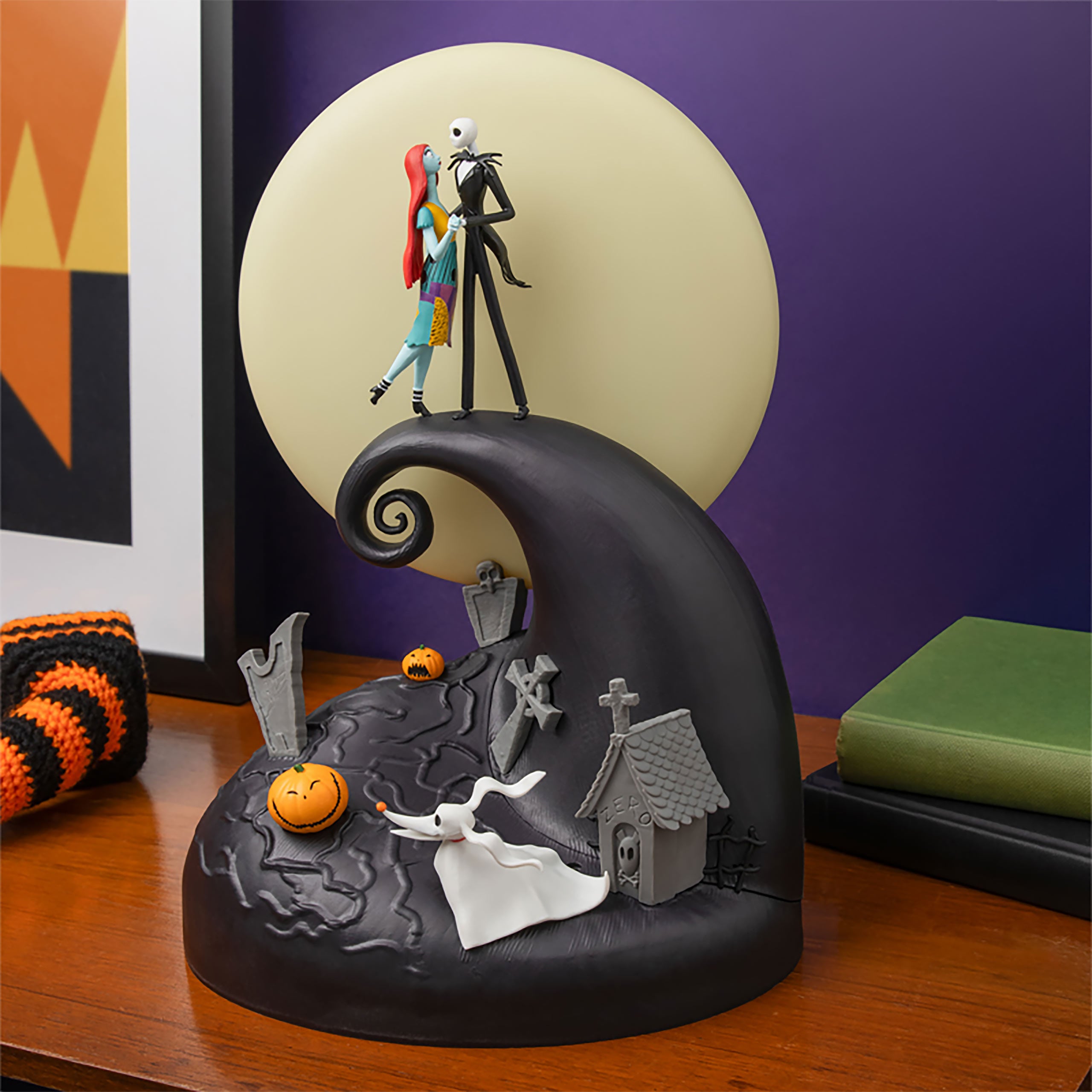 Imagen del producto Pesadilla antes de Navidad - Lámpara de mesa diorama Jack y Sally