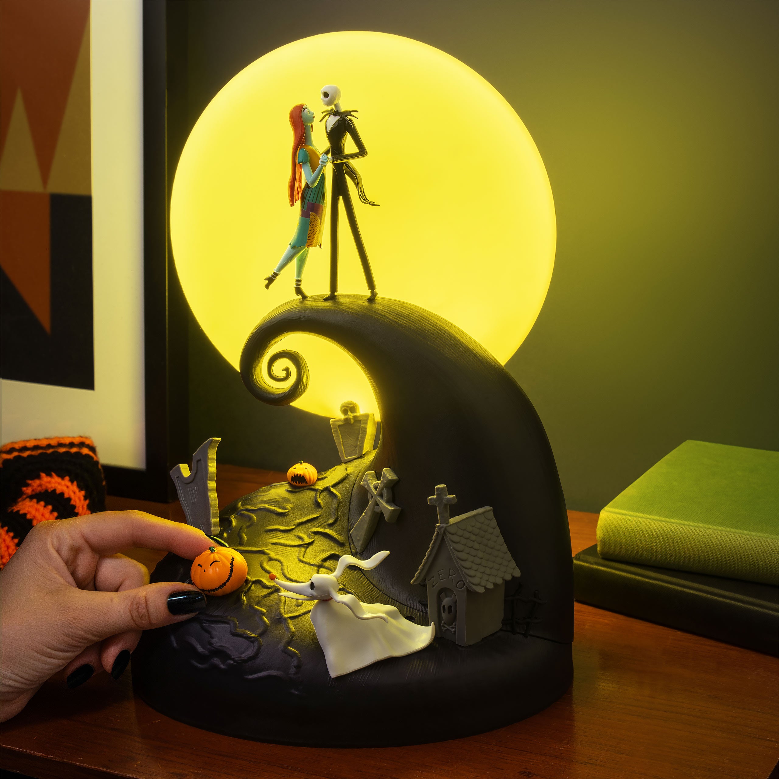 Imagen del producto Pesadilla antes de Navidad - Lámpara de mesa diorama Jack y Sally