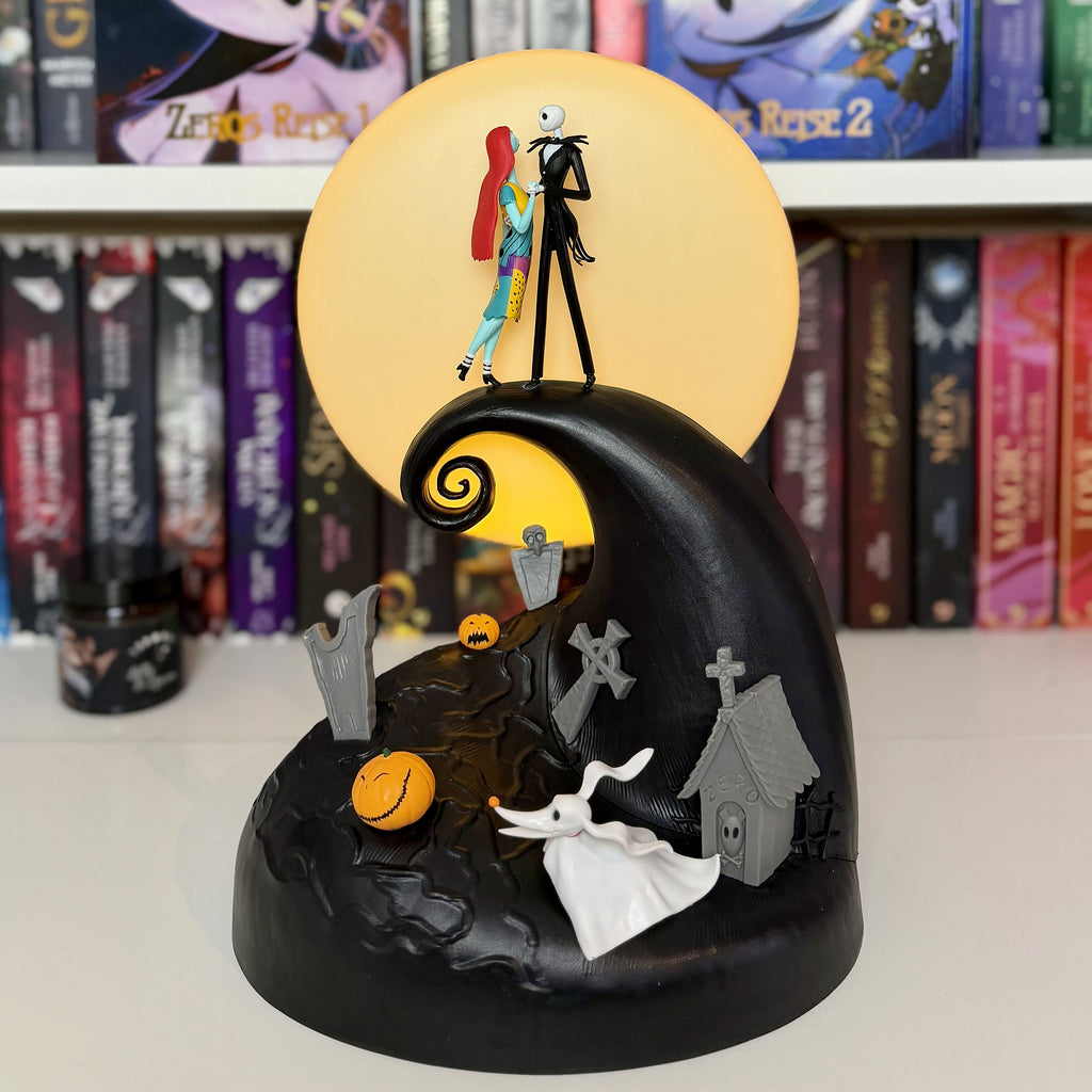 Imagen del producto Pesadilla antes de Navidad - Lámpara de mesa diorama Jack y Sally