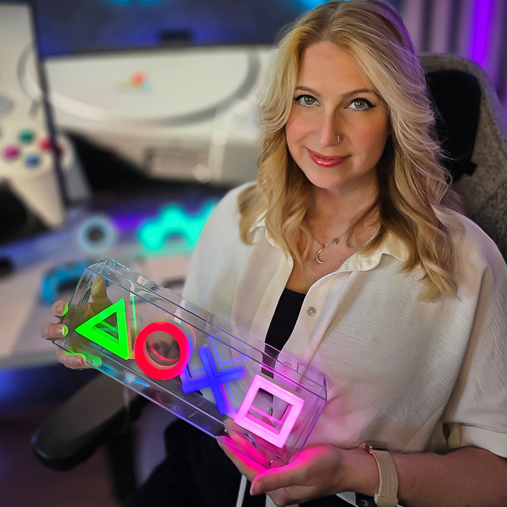 Imagen del producto PlayStation - Lámpara de mesa neón símbolos