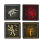 Imagen del producto Game of Thrones – Set de 4 posavasos escudos