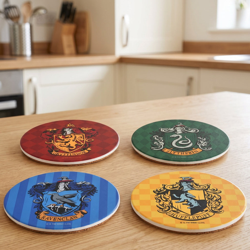 Imagen del producto Harry Potter - Posavasos Escudos de las Casas set de 4