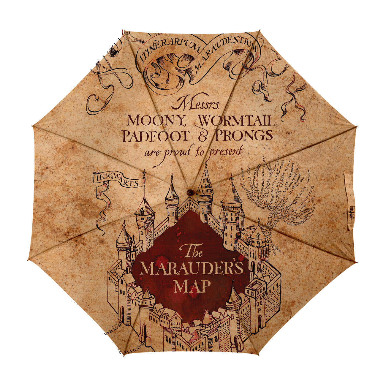 Imagen del producto Harry Potter - Paraguas Mapa del Merodeador