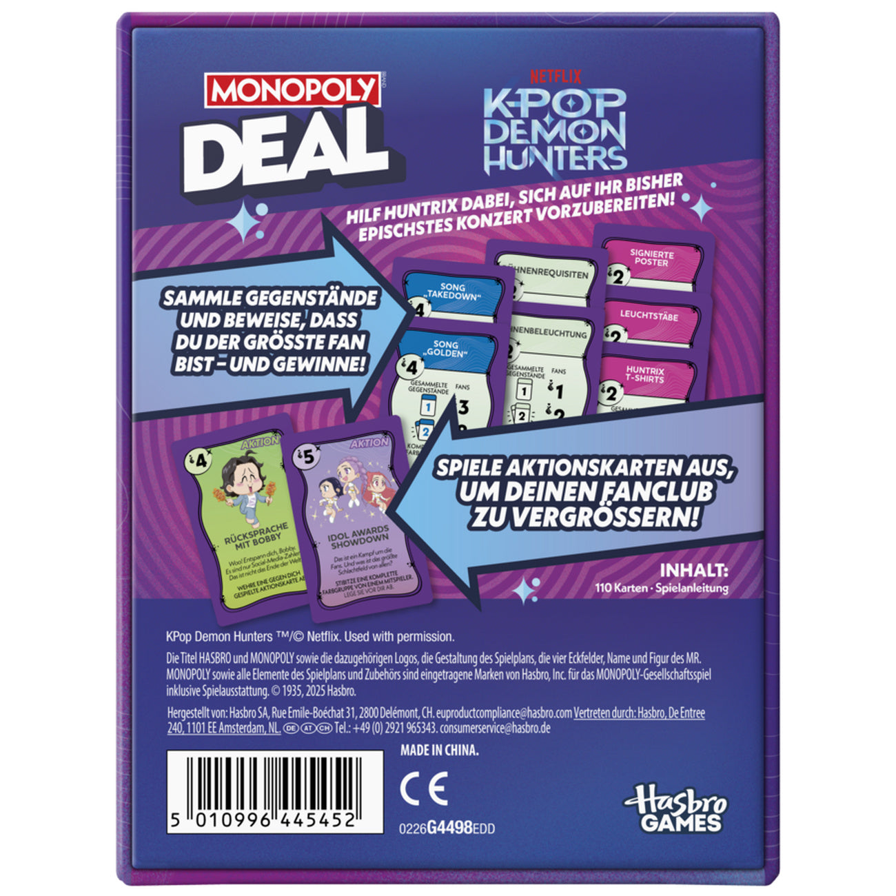 Imagen del producto KPop Demon Hunters - Monopoly Deal