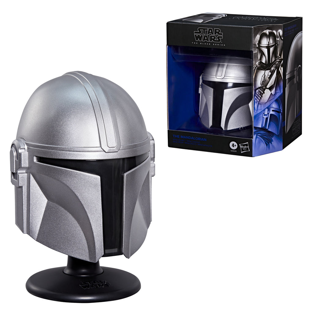 Imagen del producto Star Wars - Réplica de mini casco de Mandalorian sobre base