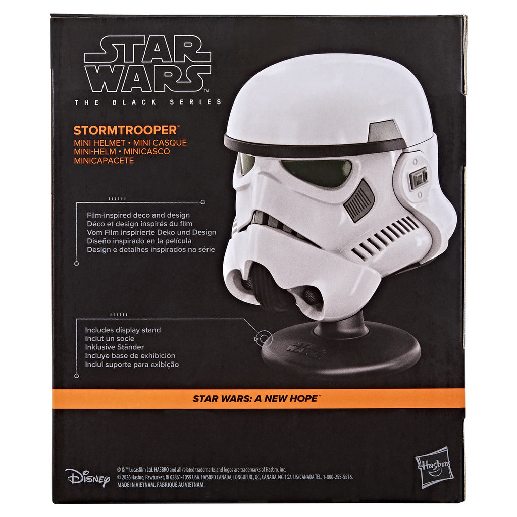 Imagen del producto Star Wars - Réplica de mini casco de Stormtrooper con base