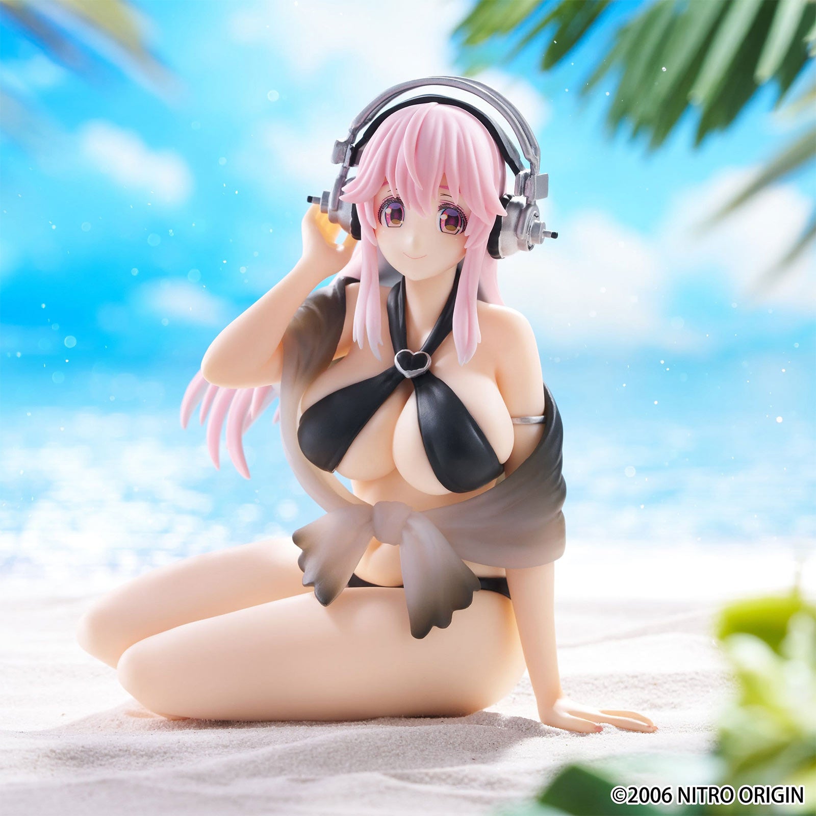 Imagen del producto Super Sonico - Figura Noodle Stopper Swimsuit Black Color Version