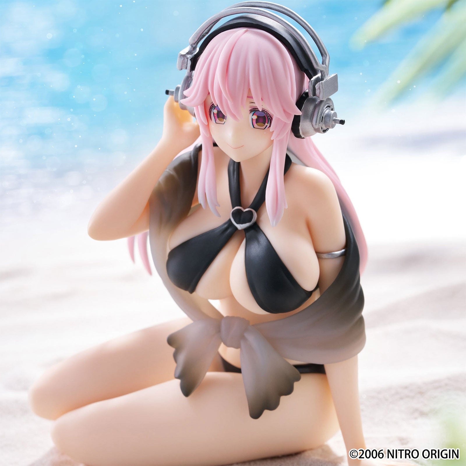 Imagen del producto Super Sonico - Figura Noodle Stopper Swimsuit Black Color Version