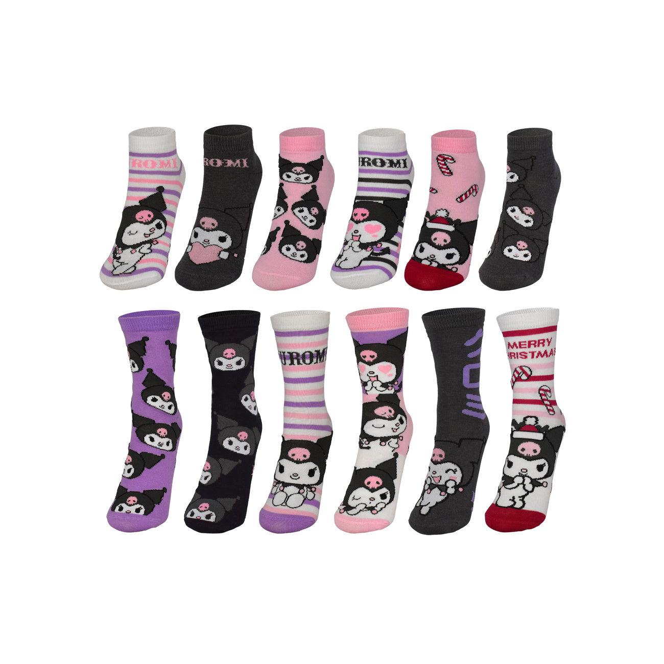 Imagen del producto Hello Kitty - Calendario de Adviento de calcetines Kuromi