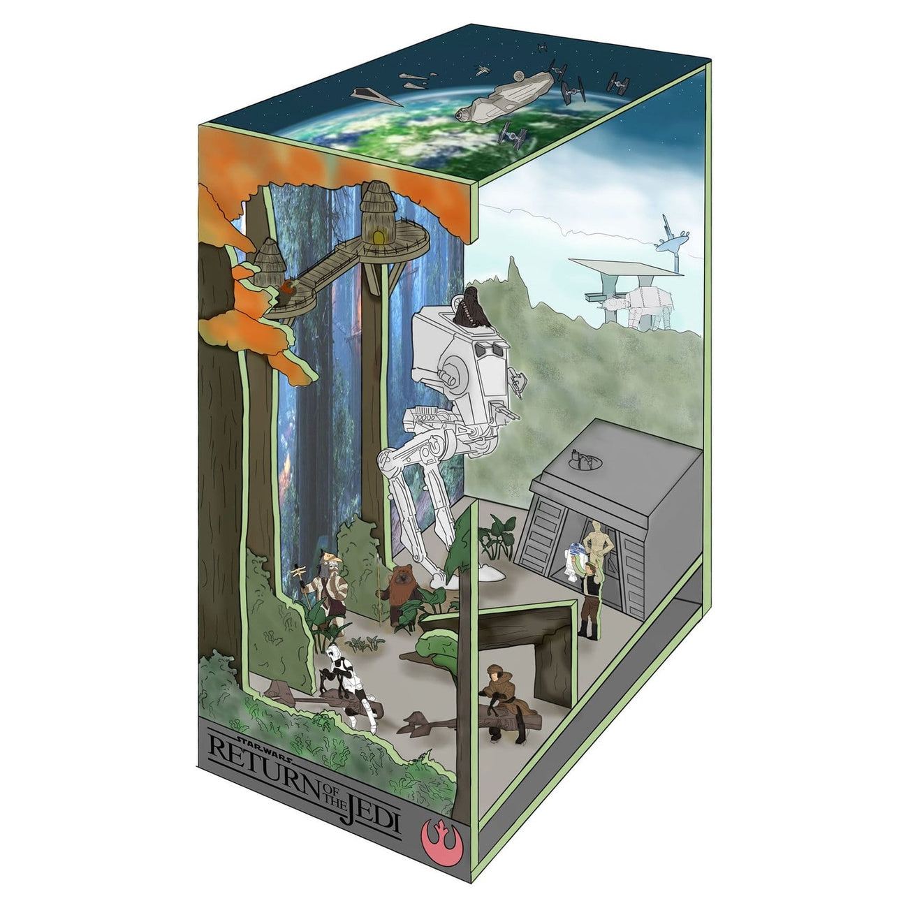 Imagen del producto Star Wars - Battle of Endor Nook Maqueta de madera para montar