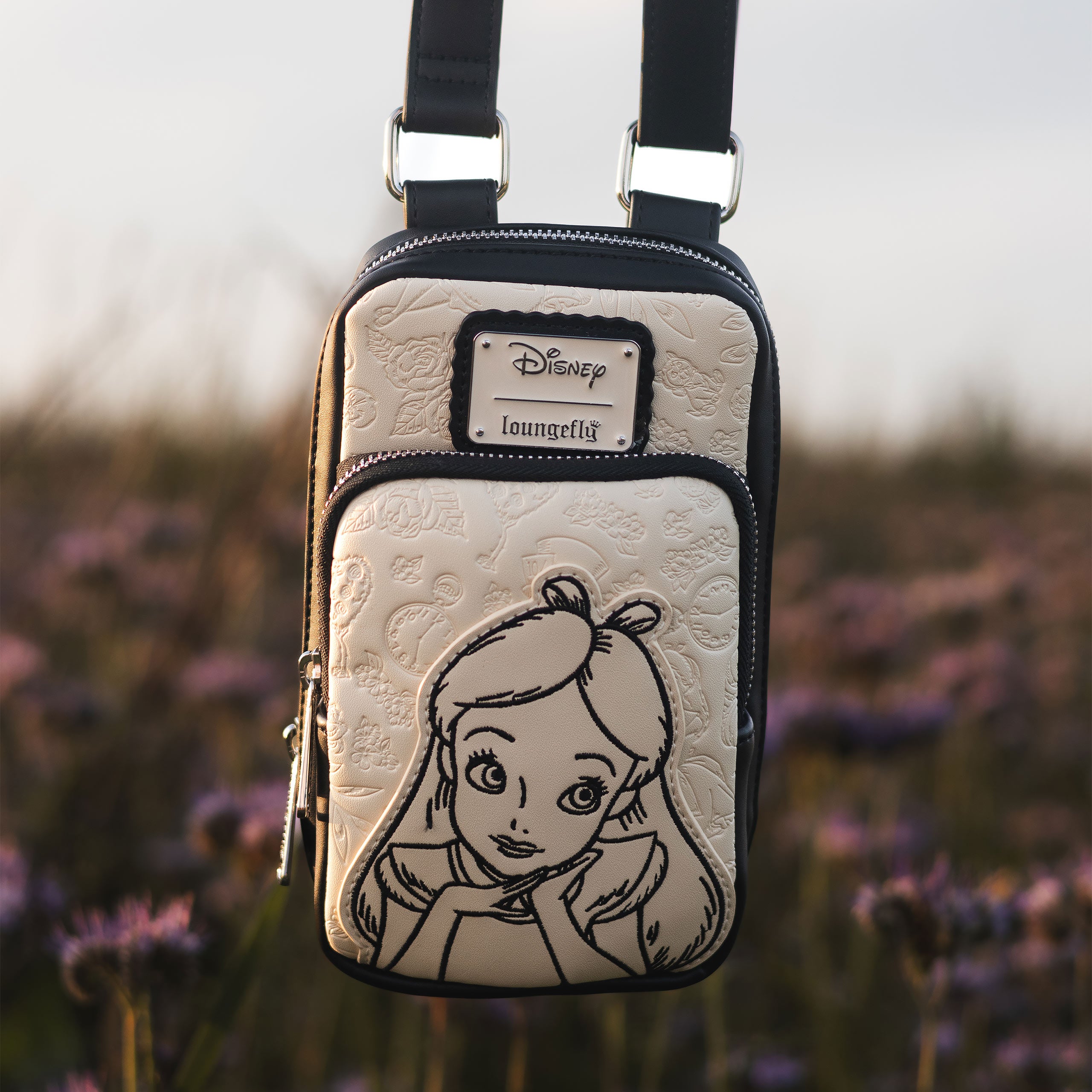 Imagen del producto Alicia en el País de las Maravillas - Bandolera floral con monedero