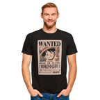 Imagen del producto One Piece - Camiseta Luffy Wanted negra