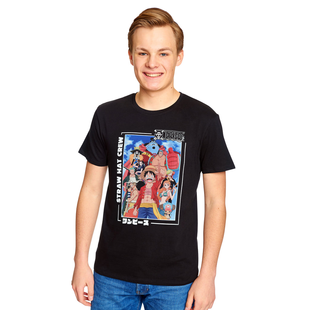 Imagen del producto One Piece - Camiseta banda de Piratas Sombrero de Paja negra