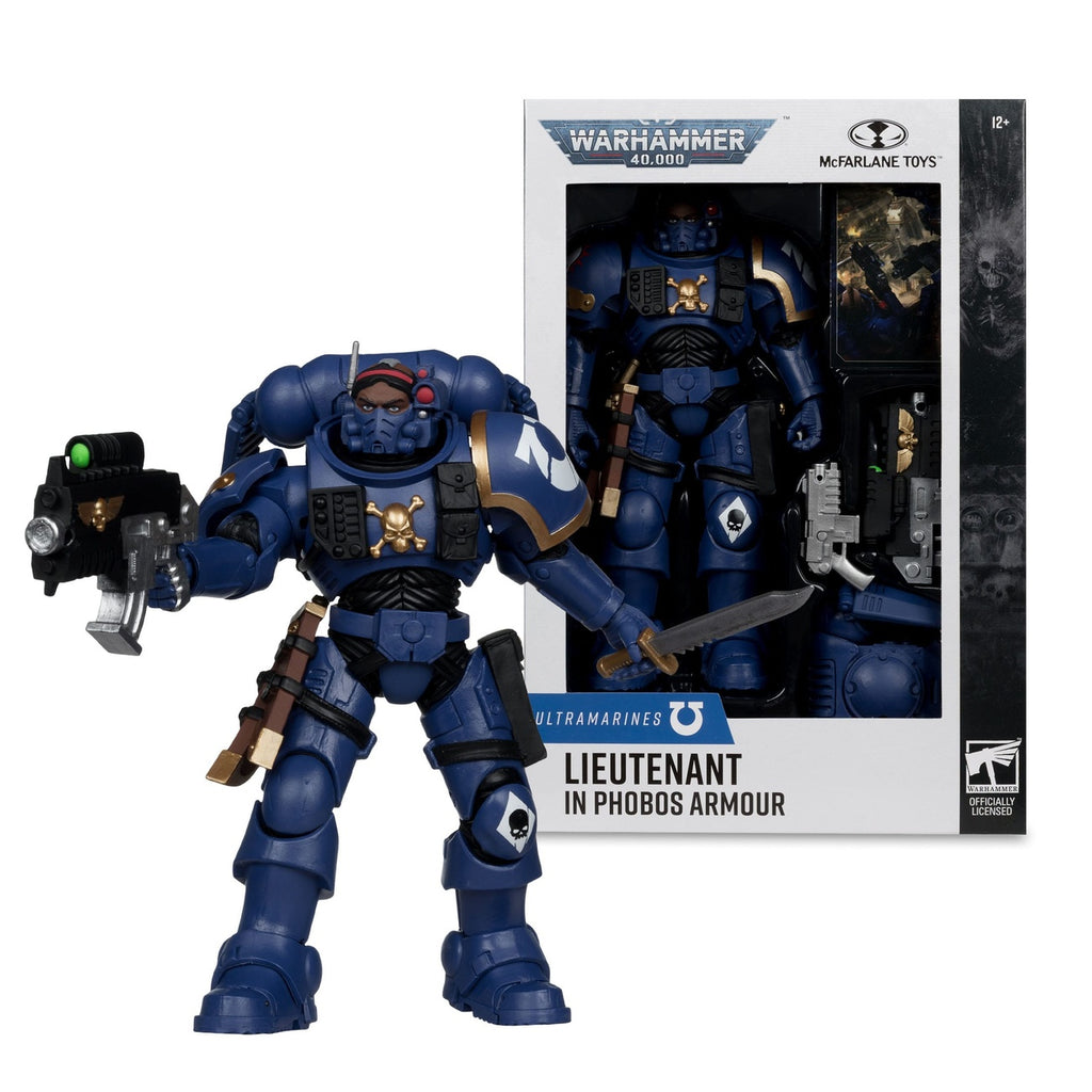 Imagen del producto Warhammer 40k - Teniente con armadura Phobos (Ultramarines) Figura de acción 18cm