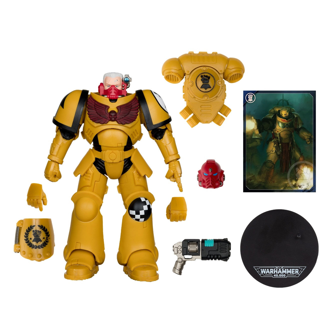 Imagen del producto Warhammer 40k - Intercessor Sergeant (Imperial Fist) (Gold Label) figura de acción 18 cm