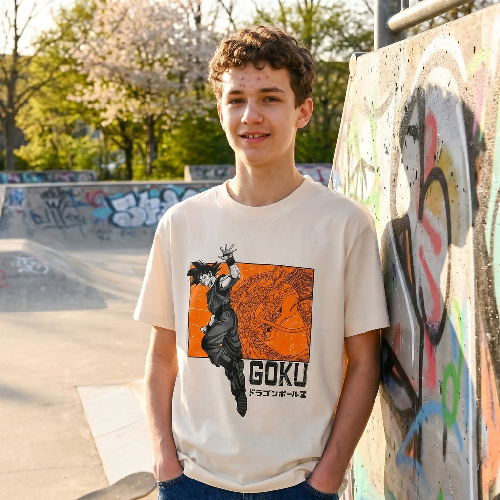 Imagen del producto Dragon Ball Z - Camiseta oversize Goku y Shenron