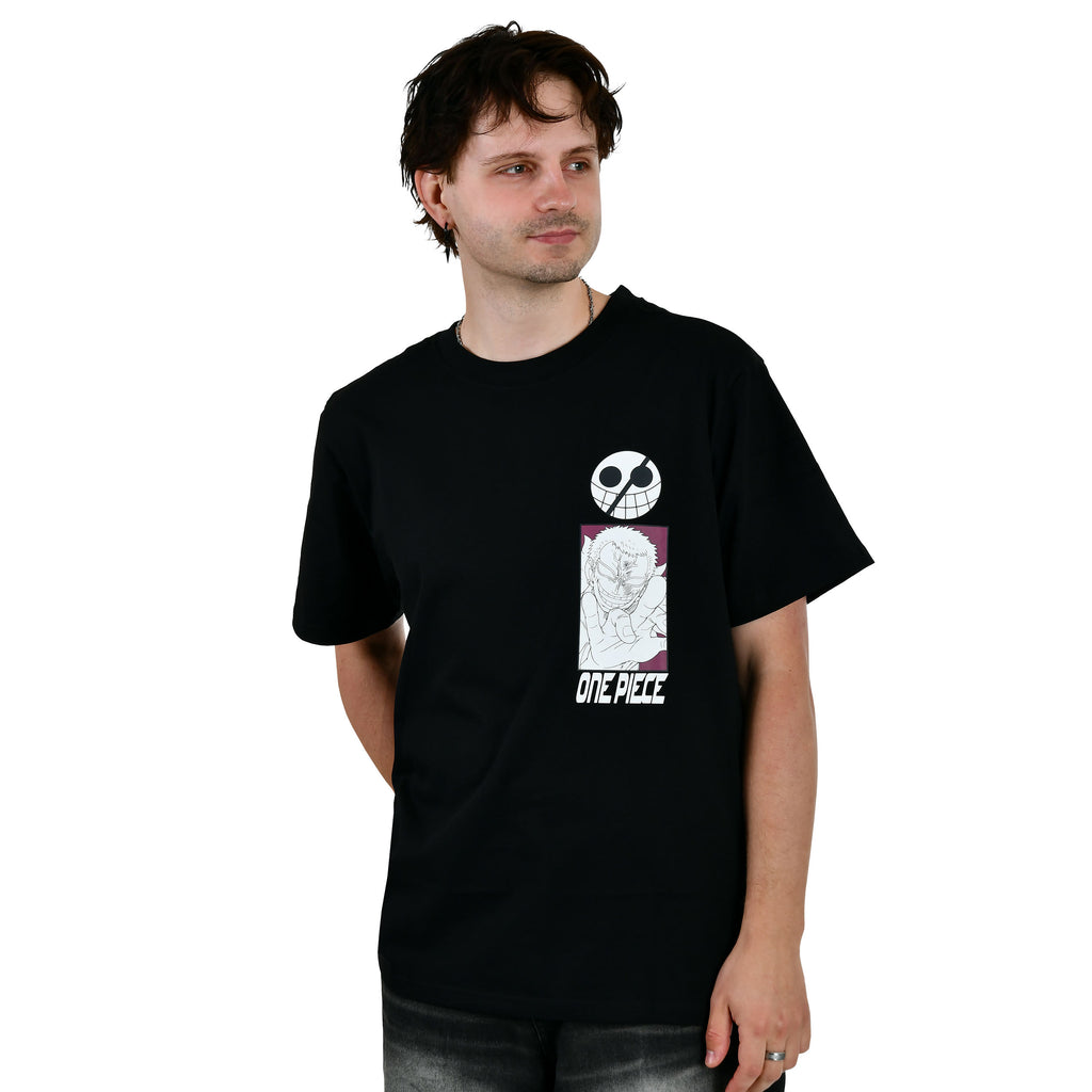 Imagen del producto One Piece - Camiseta oversize Don Quixote Doflamingo negra