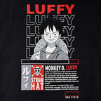 Imagen del producto One Piece - Camiseta oversize Monkey D. Luffy negra
