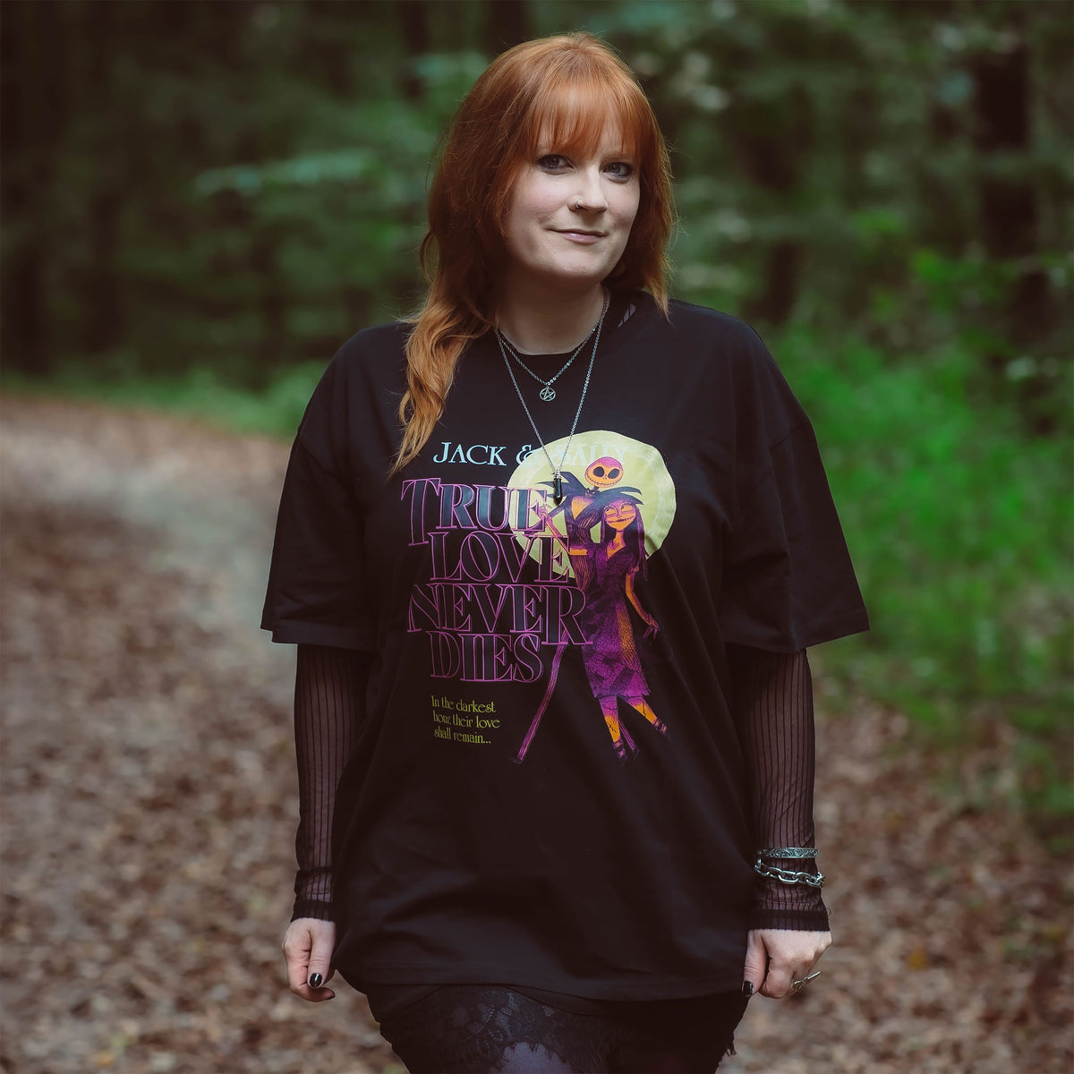 Imagen del producto Pesadilla antes de Navidad - Camiseta True Love Never Dies negra