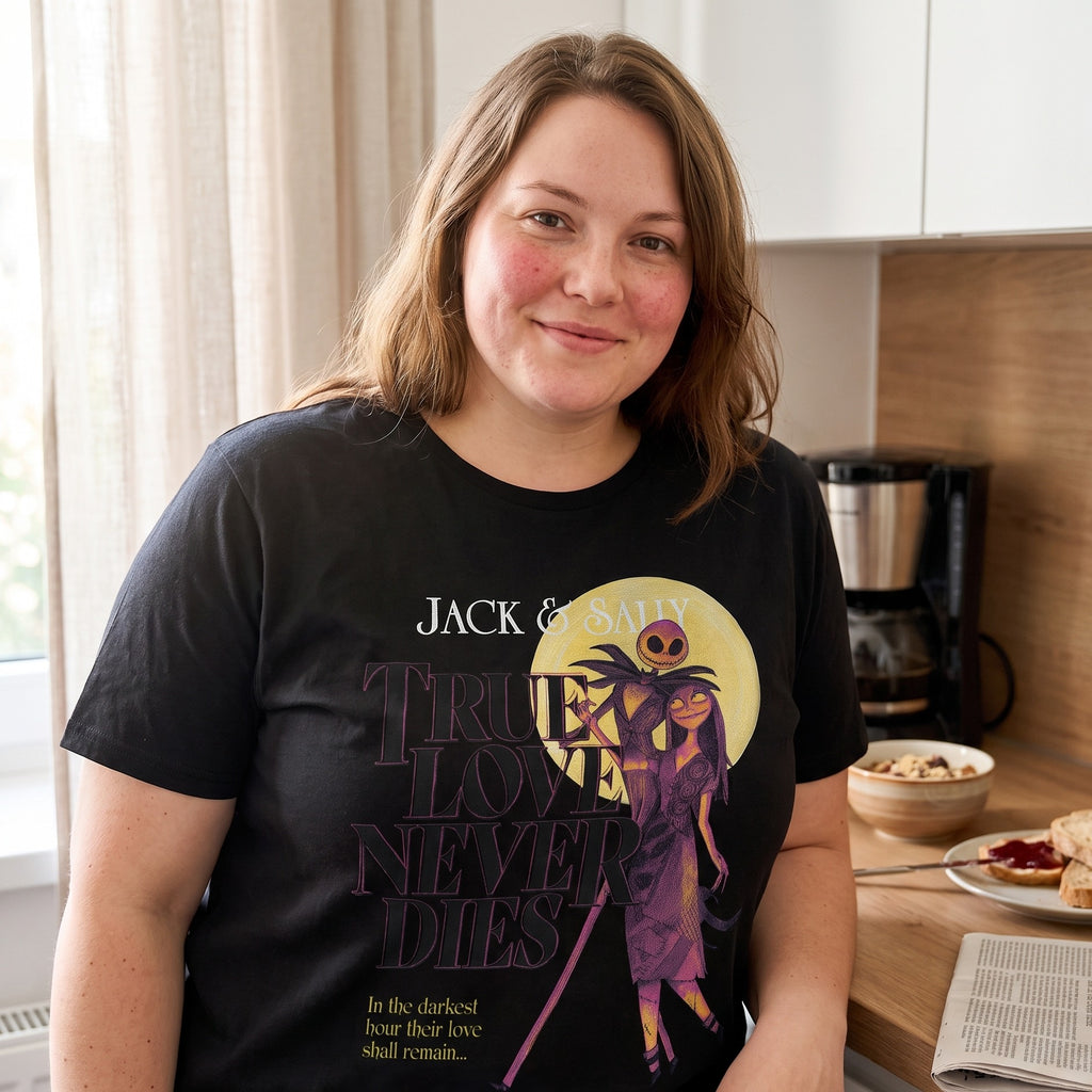 Imagen del producto Pesadilla antes de Navidad - Camiseta True Love Never Dies negra