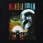 Imagen del producto Camiseta póster de Mando y Grogu negra - Star Wars The Mandalorian
