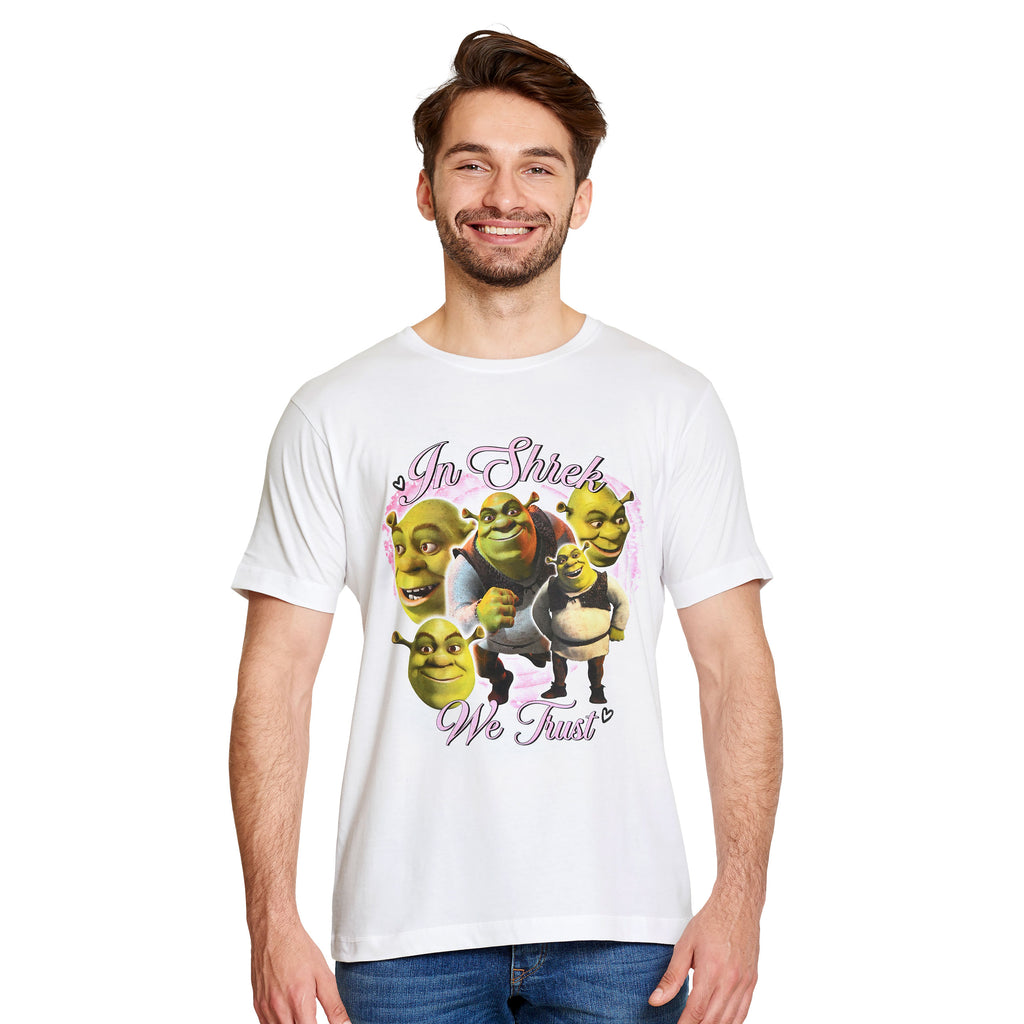 Imagen del producto Shrek - In Shrek We Trust camiseta blanca