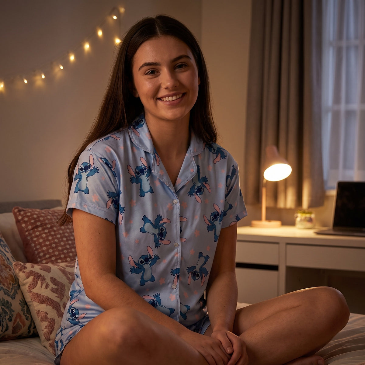 Imagen del producto Pijama corto de Stitch para mujer - Lilo & Stitch