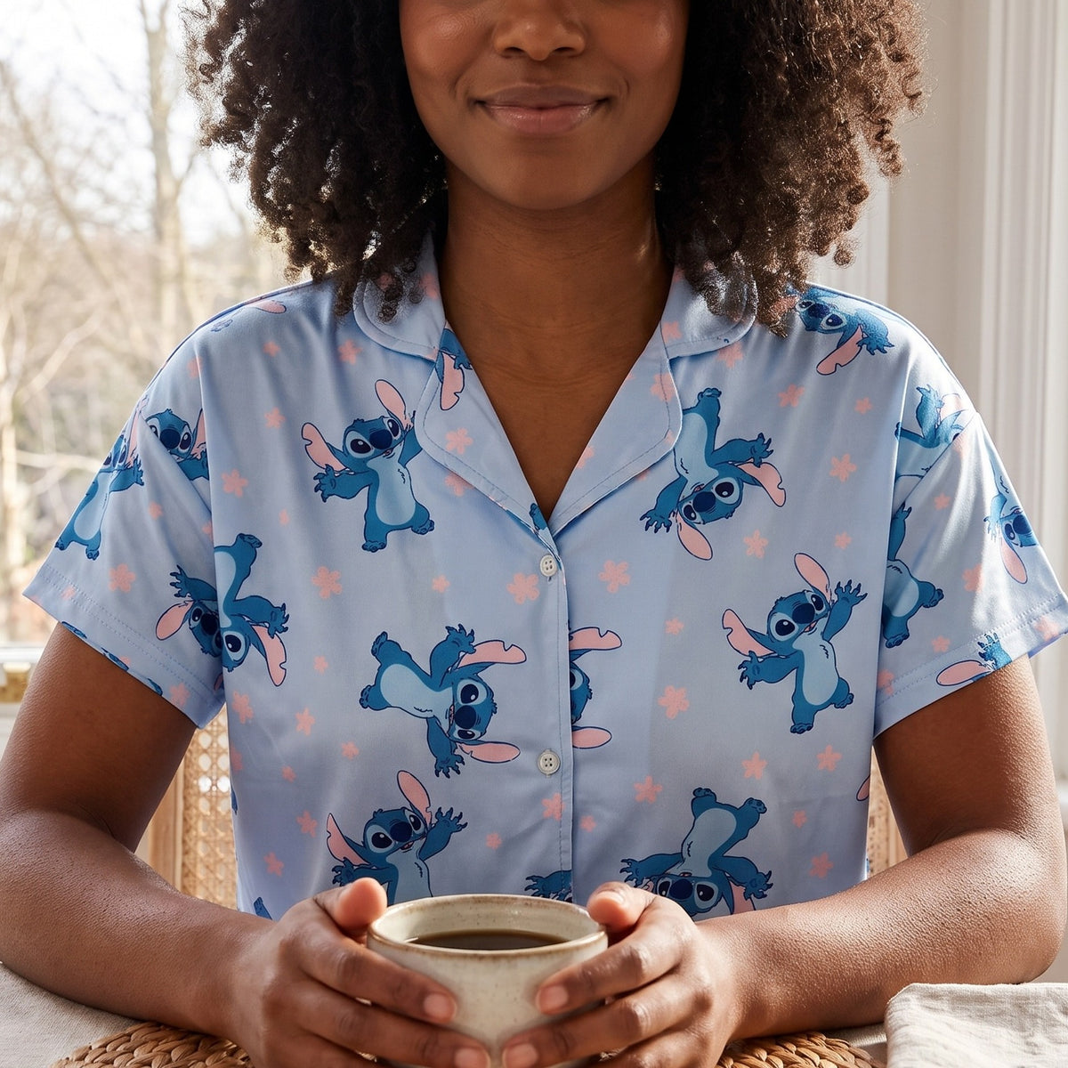 Imagen del producto Pijama corto de Stitch para mujer - Lilo & Stitch
