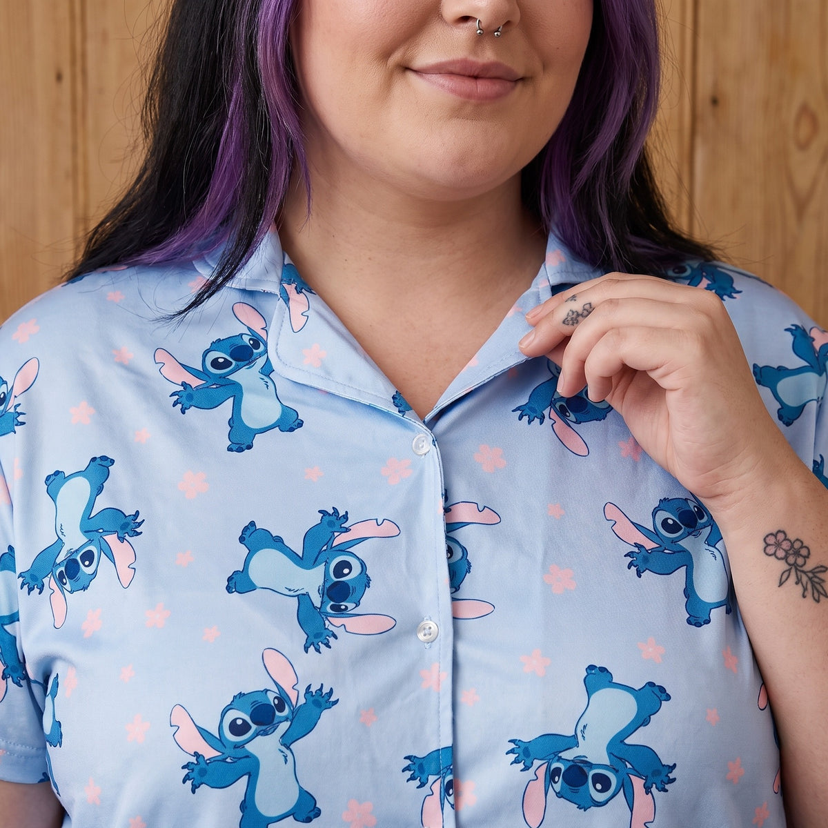 Imagen del producto Pijama corto de Stitch para mujer - Lilo & Stitch