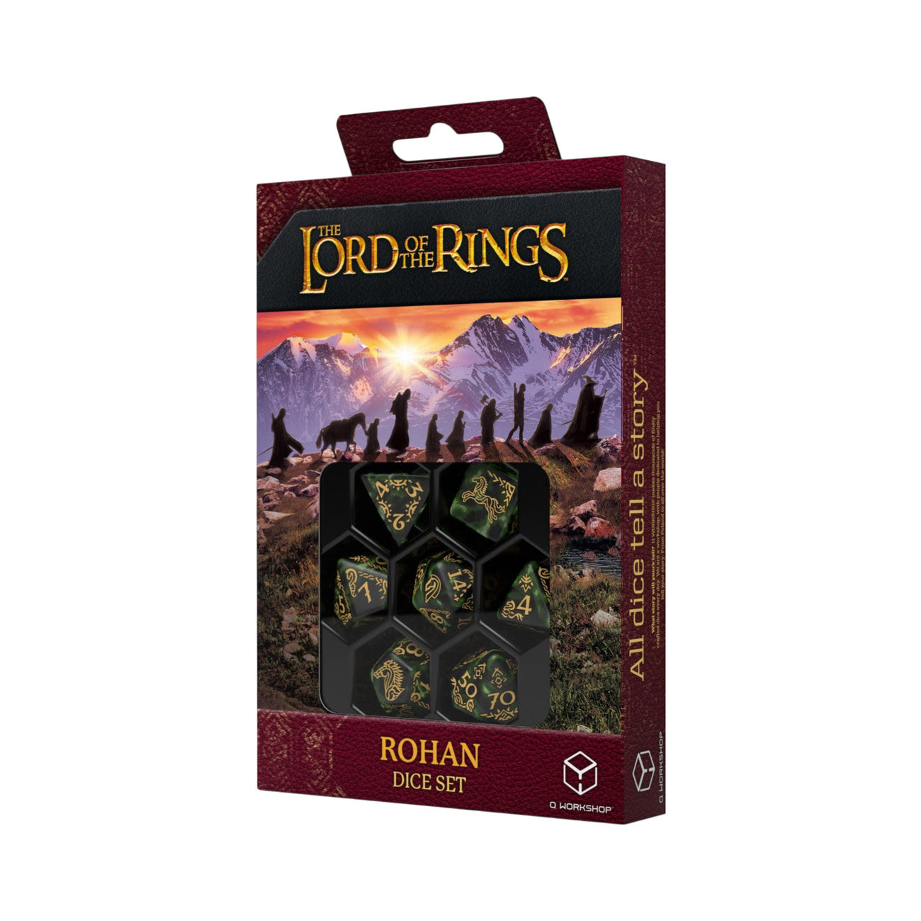 Imagen del producto El Señor de los Anillos - Juego de dados de rol Rohan (7 piezas)