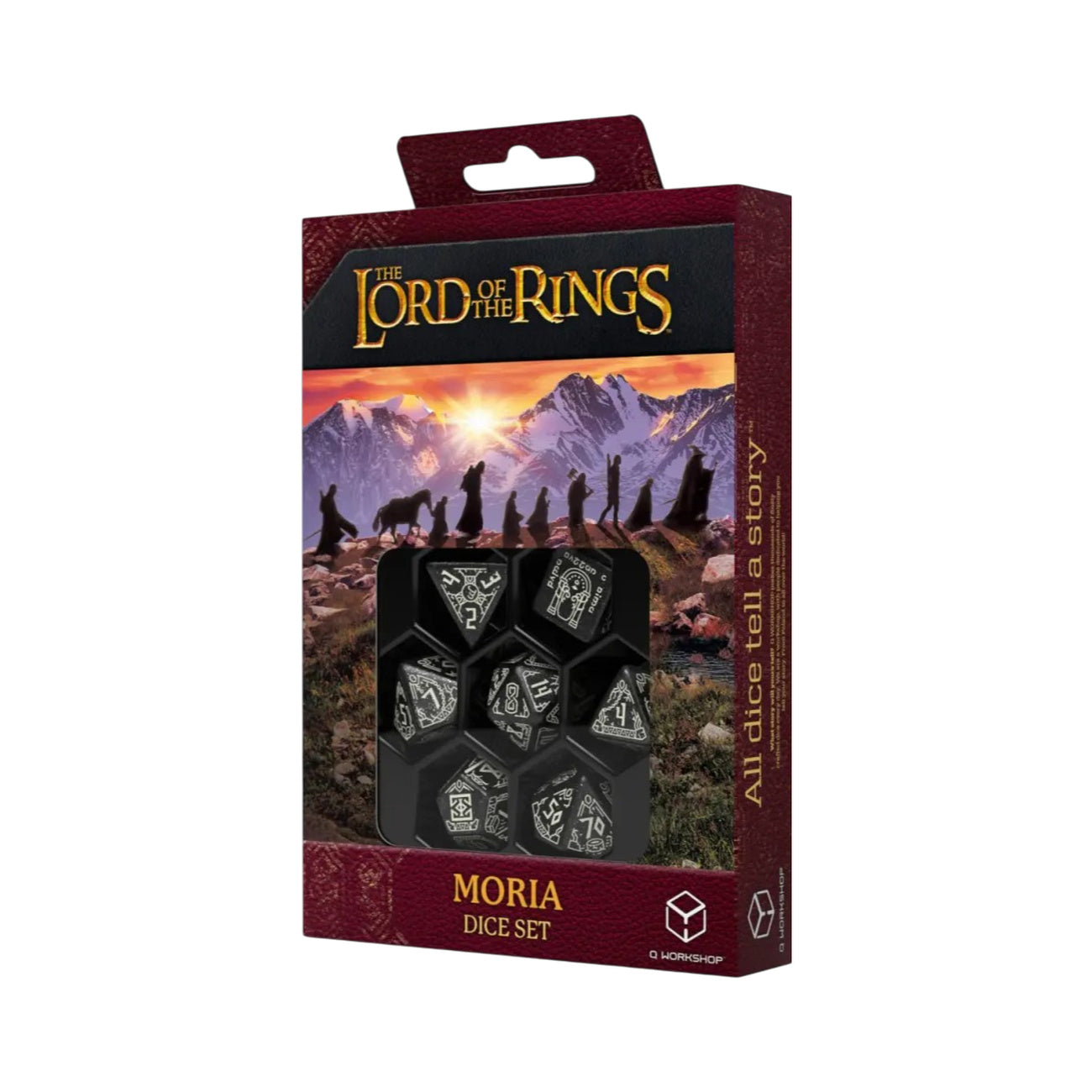 Imagen del producto El Señor de los Anillos - Set de dados RPG Moria 7 piezas