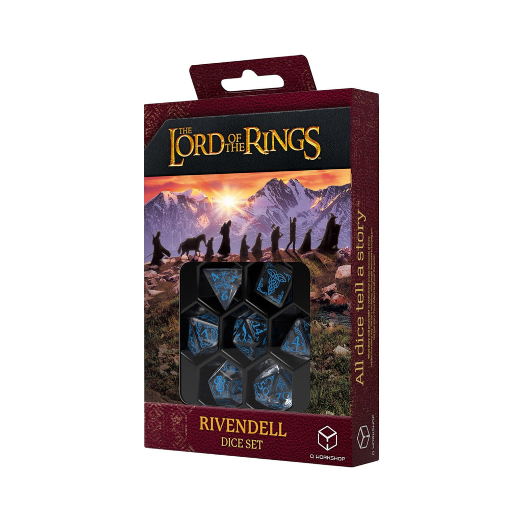 Imagen del producto El Señor de los Anillos - Rivendell Water Set de dados RPG 7 piezas