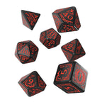 Imagen del producto El Señor de los Anillos - Set de dados RPG Mordor (7 piezas)
