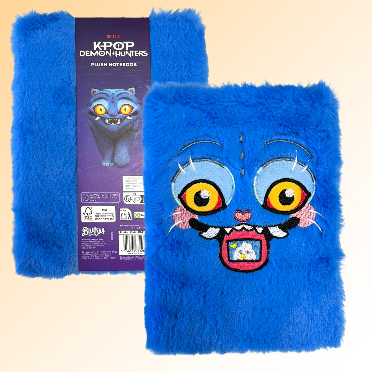 Imagen del producto KPop Demon Hunters - Cuaderno de felpa Derpy