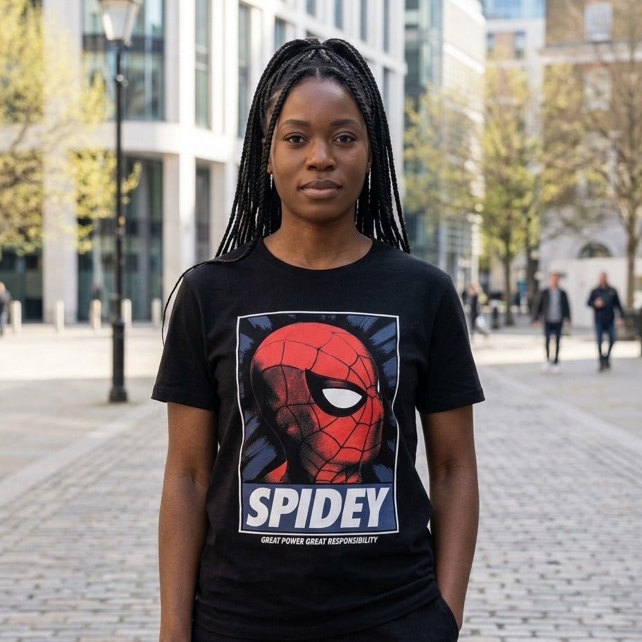 Imagen del producto Spider-Man - Camiseta Spidey Great Power negra