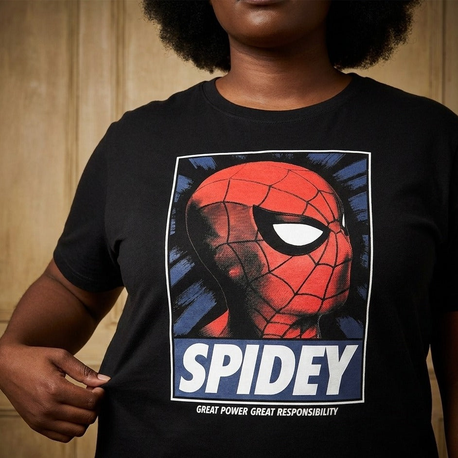Imagen del producto Spider-Man - Camiseta Spidey Great Power negra