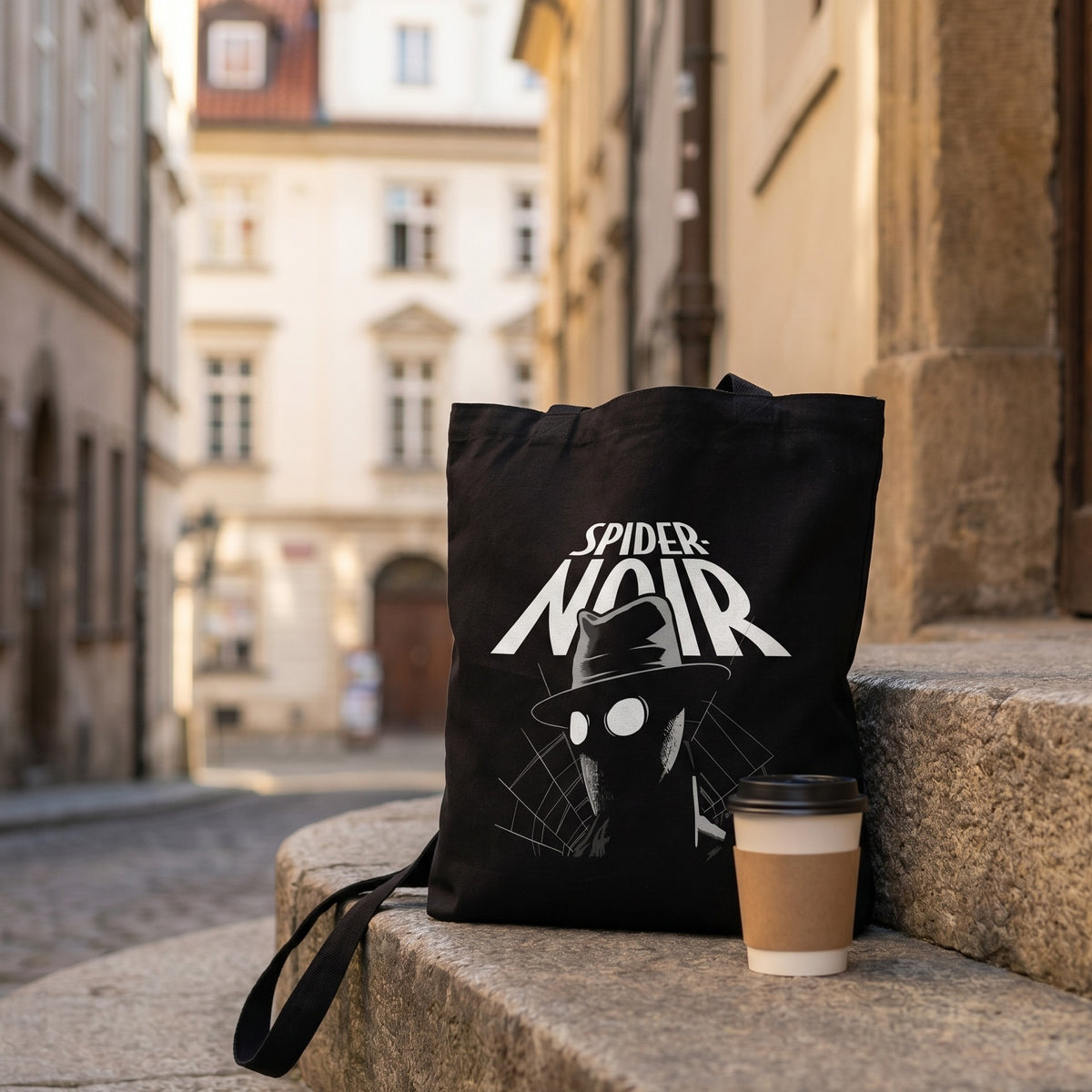 Imagen del producto Spider-Man - Bolsa tote Spider-Noir negra
