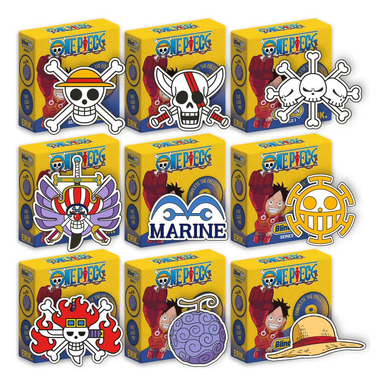 Imagen del producto One Piece - Pin sorpresa Serie 1
