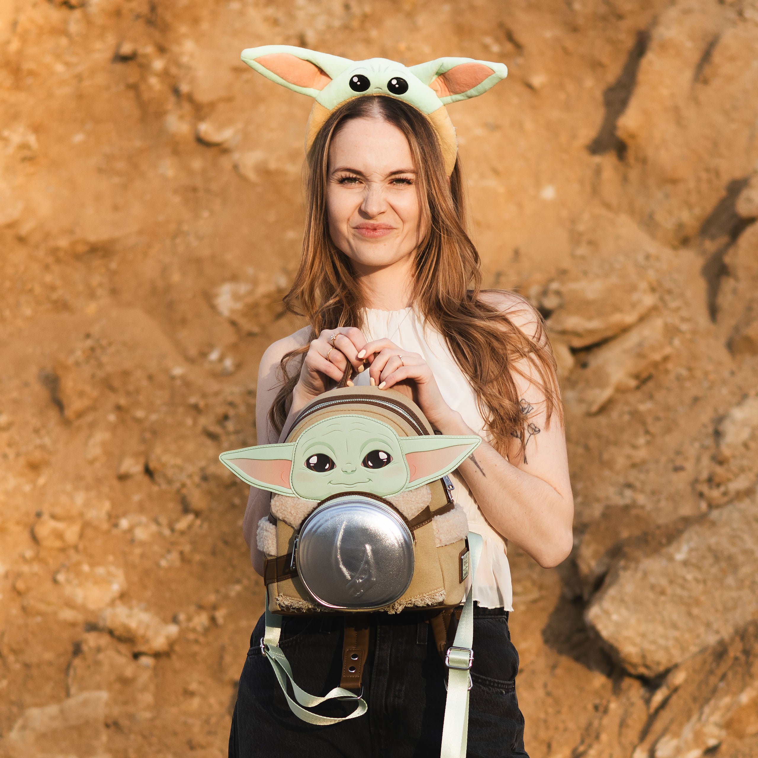 Imagen del producto Mini mochila Grogu Sherpa - Star Wars The Mandalorian