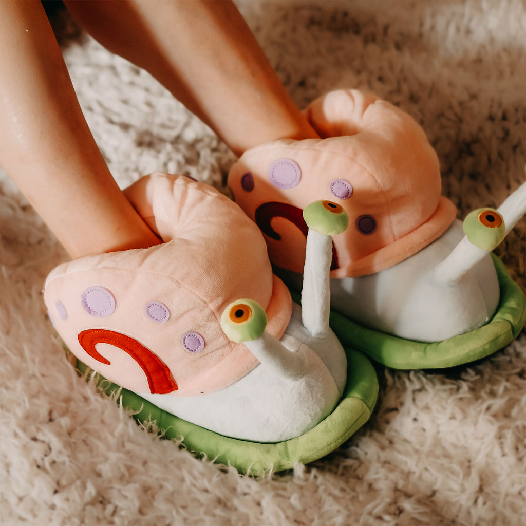 Imagen del producto Bob Esponja - Zapatillas de peluche Gary