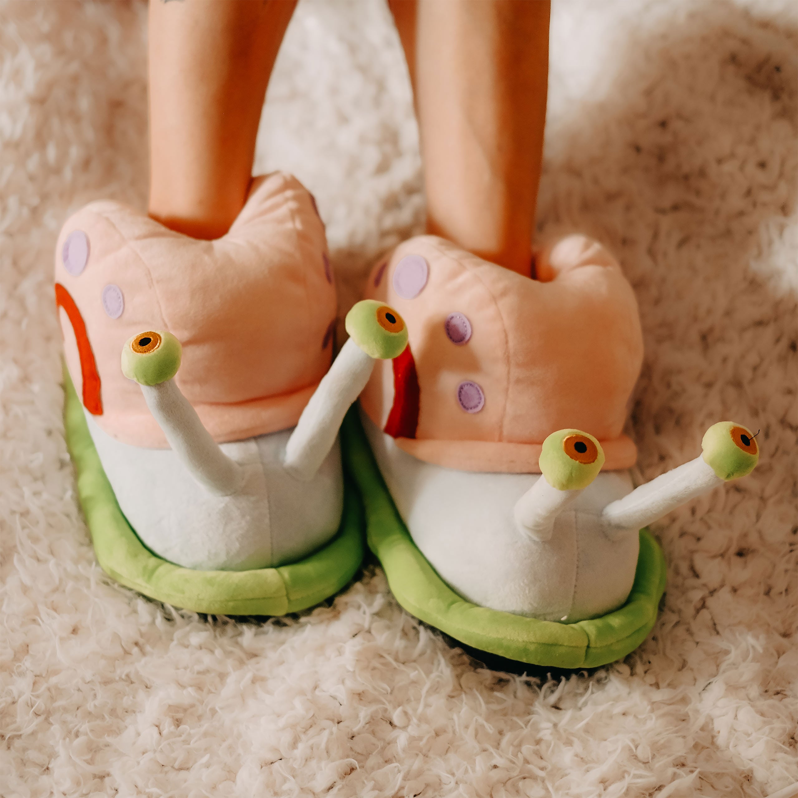 Imagen del producto Bob Esponja - Zapatillas de peluche Gary
